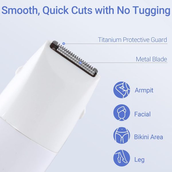 Bikini Trimmer for Women,6-in-1 Painless Electric Shaver for... - Image 3