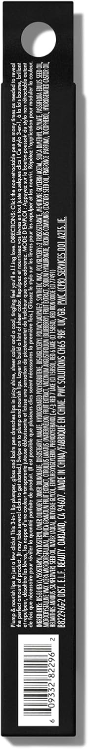 e.l.f. Pout Clout Lip Plumping Pen, Nourishing Lip Balm For …