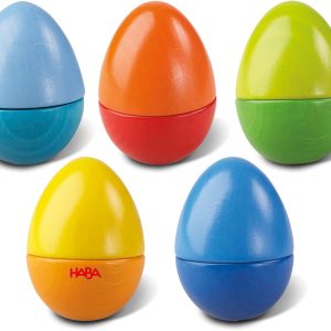 HABA Musical Eggs - 5 Wooden Eggs with Acoustic Sounds, Made...