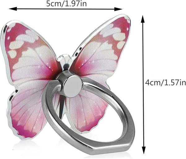 Cell Phone Ring Holder, Cute Butterfly Phone Ring Stand Hold... - Image 2