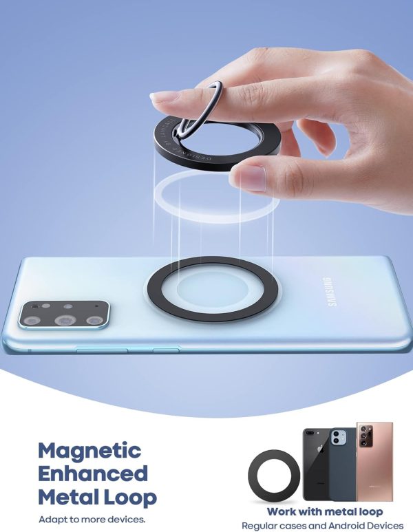 Lamicall Magnetic Finger Phone Ring Holder - Magnetic Phone ... - Image 3
