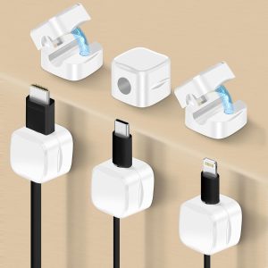 6 Pack Magnetic Cable Clips, NISTARCE Cord Organizer,Cable H...