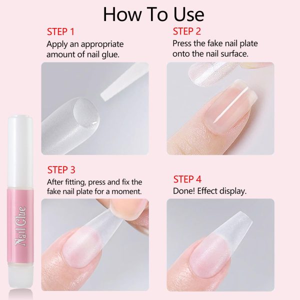 MUSILAN Nail Gel Glue,20PCS Nail Glue for Acrylic Nails Supe... - Image 5