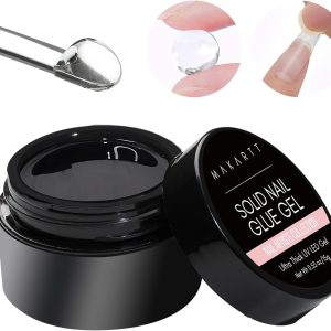 Makartt Solid Nail Glue Gel,15g Super Strong Nail Glue for P...