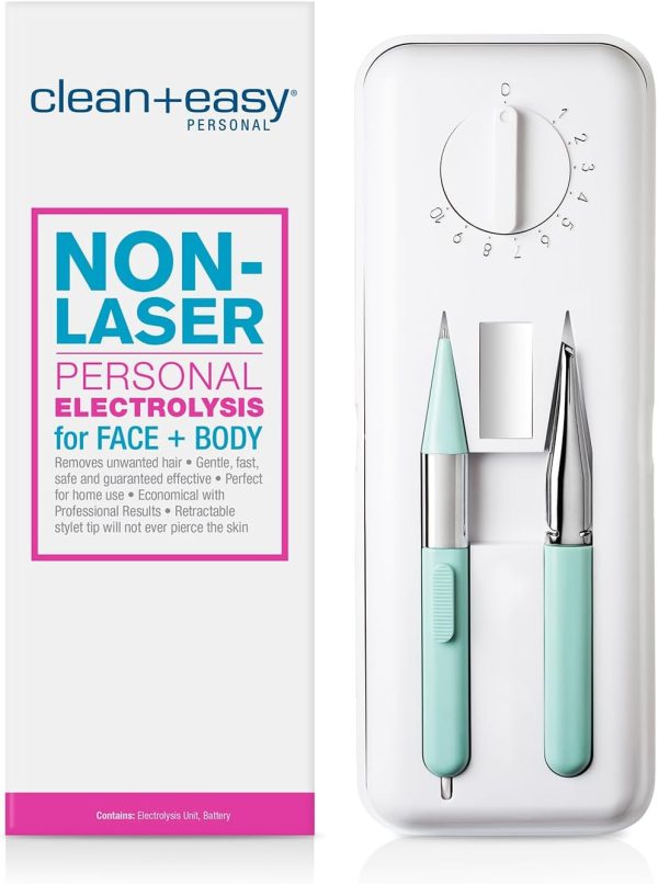 Clean + Easy Non-Laser Personal Electrolysis for Face and Bo...
