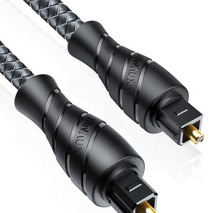 VANAUX Optical Digital Audio Cable[Fiber Optic, TOSLINK, Bra...