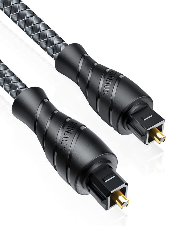 VANAUX Optical Digital Audio Cable[Fiber Optic, TOSLINK, Bra...