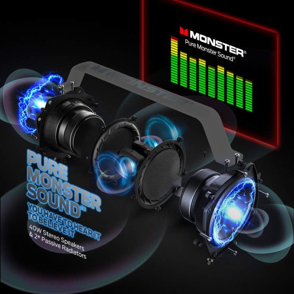 Monster Adventurer Force Bluetooth Speaker, IPX7 Waterproof ... - Image 2