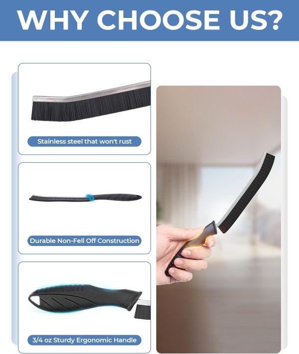 Cleangor Crevice Cleaning Brushes, Cleaner Scrub Brush Tool ... - Image 4