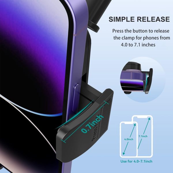 Car Phone Holder Phone Mount for Car Windshield Dashboard Au... - Image 6