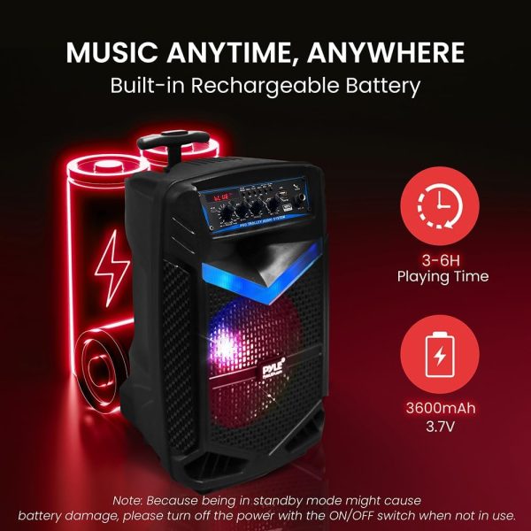 Portable Bluetooth PA Speaker System - 400W Rechargeable Out... - Image 5