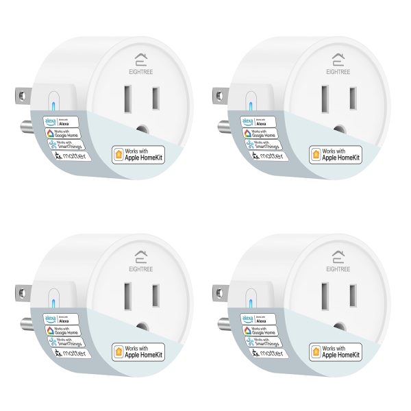 EIGHTREE Matter Smart Plug 𝗛𝗼𝗺𝗲𝗸𝗶𝘁 𝗦𝘂𝗽𝗽𝗼𝗿𝘁𝗲𝗱 𝗛𝘂𝗯 𝗥𝗲𝗾𝘂𝗶𝗿𝗲𝗱, S...