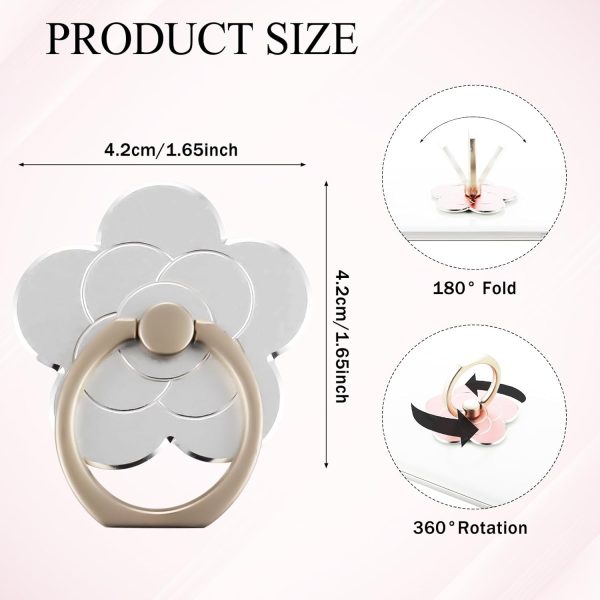Sibba 2pcs Phone Ring Holder Kickstand Cellphone Flower Fing... - Image 6