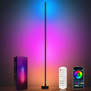 Miortior Corner Floor Lamp - Smart RGB LED Corner Lamp with ...