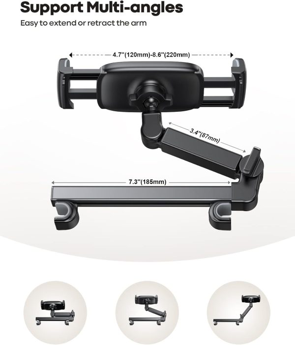 Lamicall Car Headrest Tablet Holder - [Extension Arm] Adjust... - Image 5
