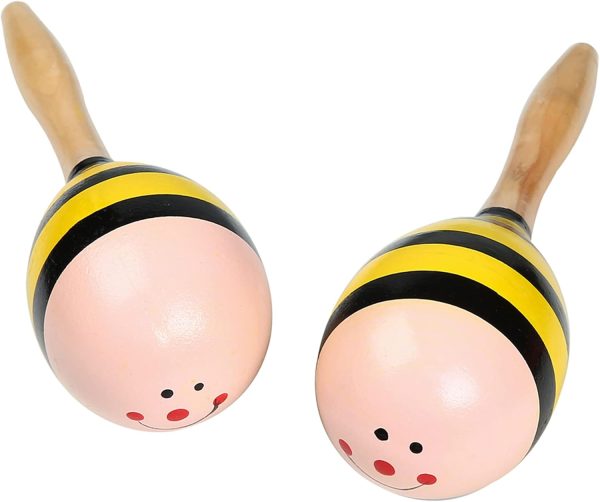 Maracas, Wooden Shaker Musical Percussion Instrument for Adu... - Image 2