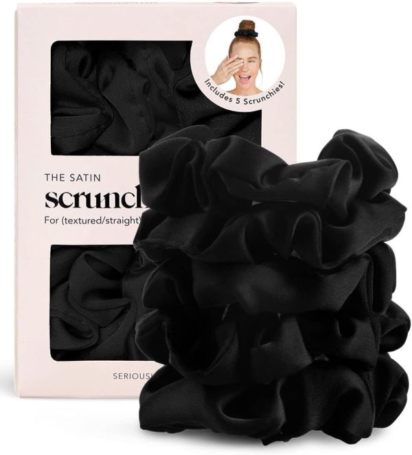 Kitsch Satin Scrunchies for Women - No Crease Hair Ties for ...