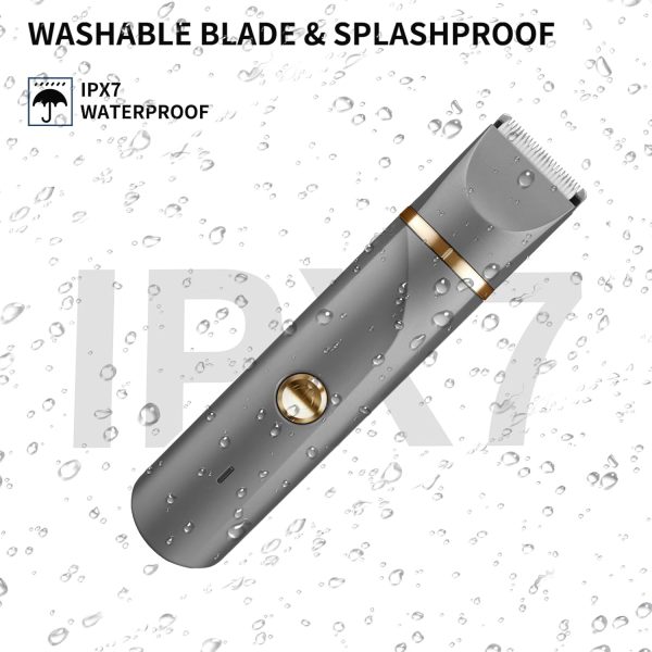 Waterproof Bikini Trimmer for Women Electric Razor for Bikin... - Image 6