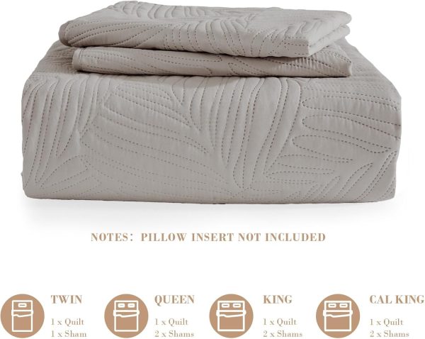 Exclusivo Mezcla Queen Quilt Bedding Set, Lightweight Light ... - Image 6