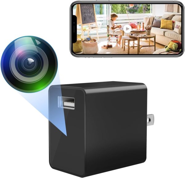 LIBREFLY Hidden Camera Charger - WiFi Spy Camera - USB Charg...