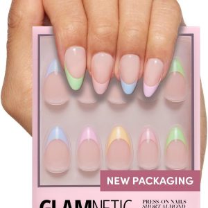 Glamnetic Press On Nails - Confetti | Semi-Transparent, Shor...