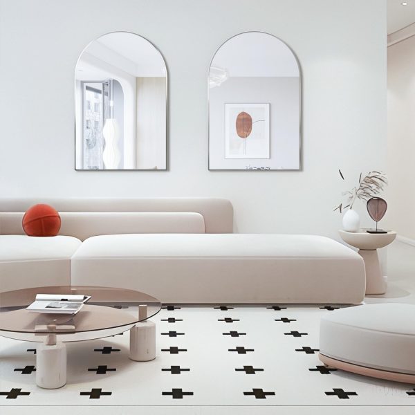 NEUWEABY Wall Mounted Mirror, Arched Wall Mirror for Bathroo... - Image 3