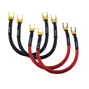 WJSTN Fork Spade to Spade Speaker Jumper Cable, 8AWG Y to Y ...