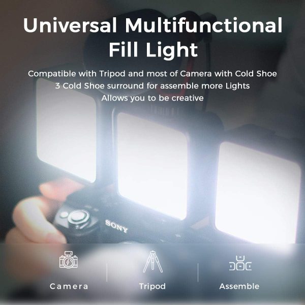 VL-81LED Video Light w Softbox, Portable Camera Photo Light ... - Image 6