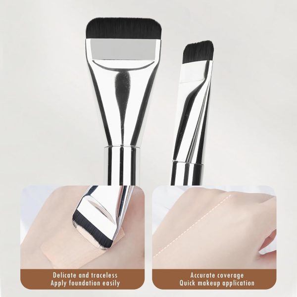 Jemey Flat Foundation Brush for Liquid, Cream, Powder - Prof... - Image 5