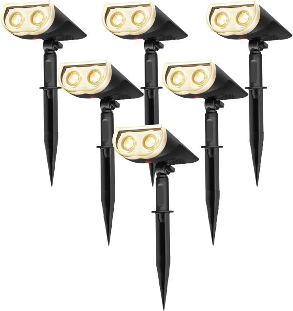 Linkind Solar Lights Outdoor StarRayS, Bright Solar Spot Lig...