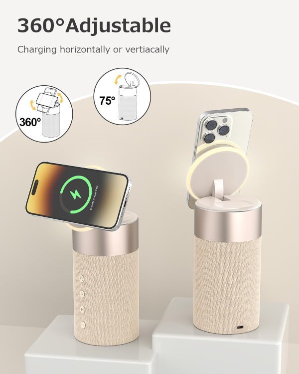 COLSUR Bluetooth Speaker, Magnetic Wireless Charger, Bluetoo... - Image 4