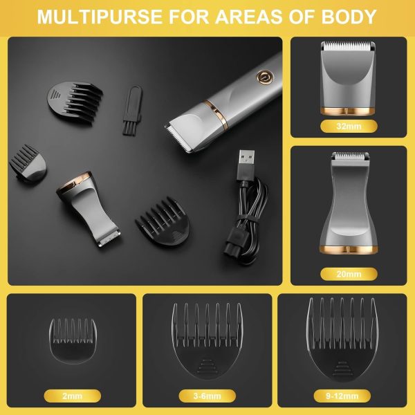 Waterproof Bikini Trimmer for Women Electric Razor for Bikin... - Image 7