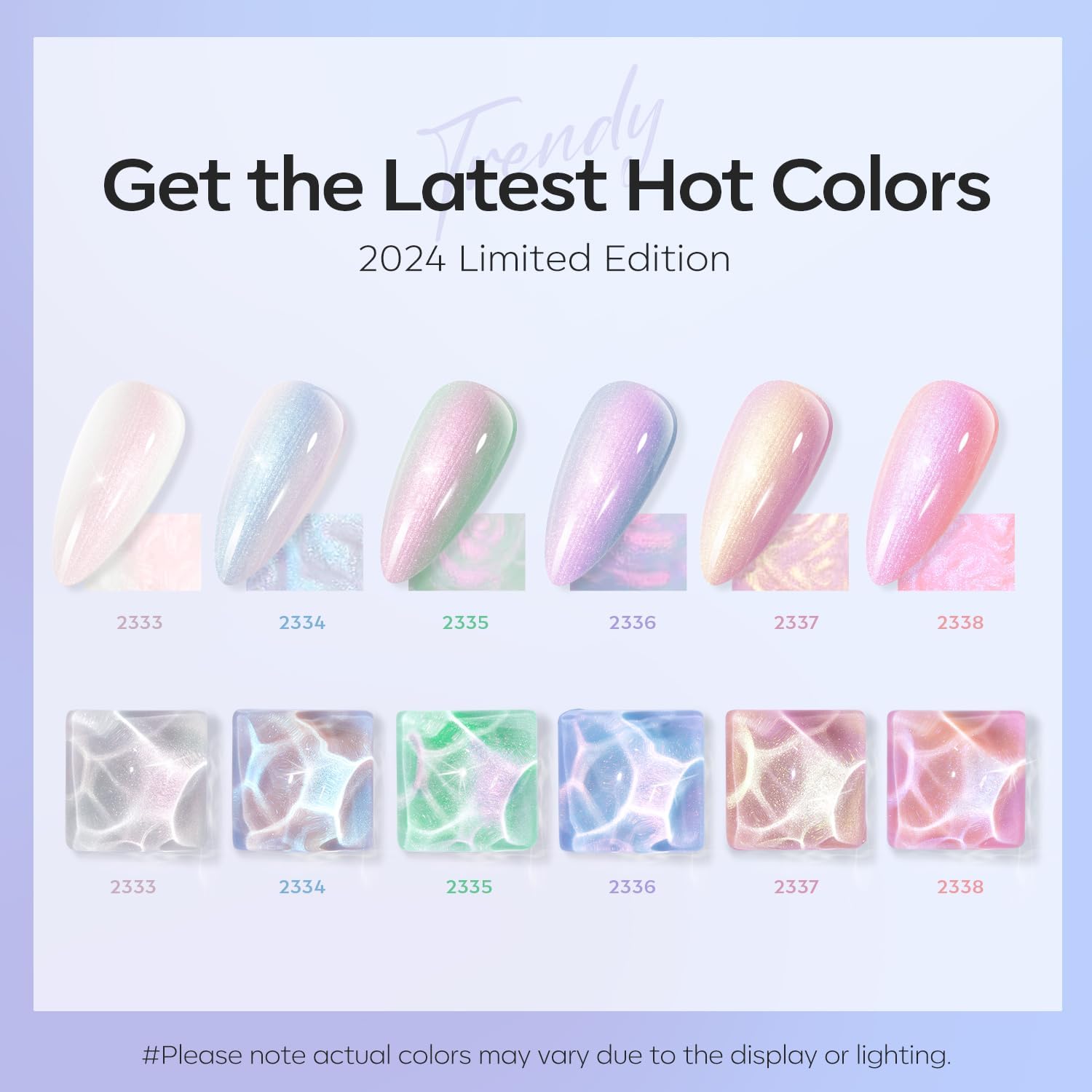 Modelones Gel Nail Polish, 6 Colors Pearl Aurora Iridescent …