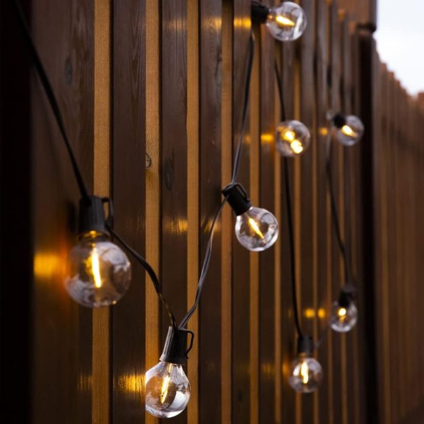 ALL FORTUNE Solar Outdoor String Lights, 15FT G50 Patio Ligh... - Image 5