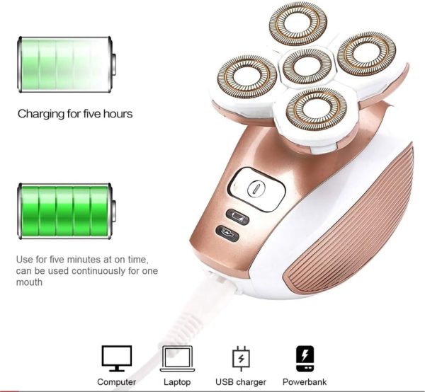 Women Waterproof Painless Hair Remover Electric Cordless Sha... - Image 8