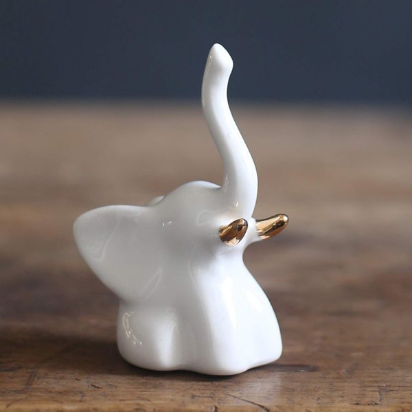 BIHOIB Home Decor Elephant Statues,1 Pair, Small Decorative ... - Image 5