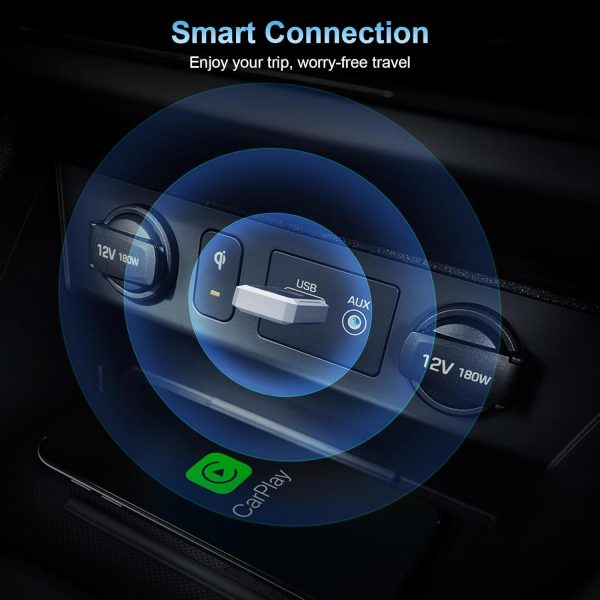 Wireless CarPlay Adapter for Apple iPhone/Android Auto, 2 in... - Image 6