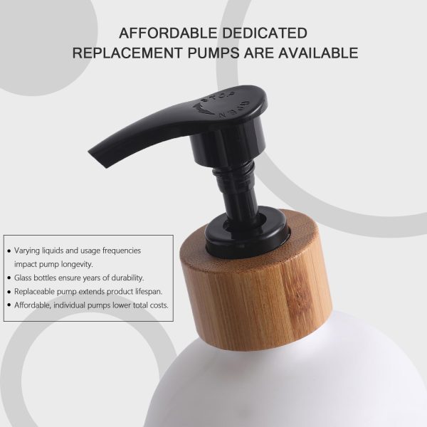 MOMEEMO Glass Soap Dispenser Set, Contains Hand Soap and Dis... - Image 5