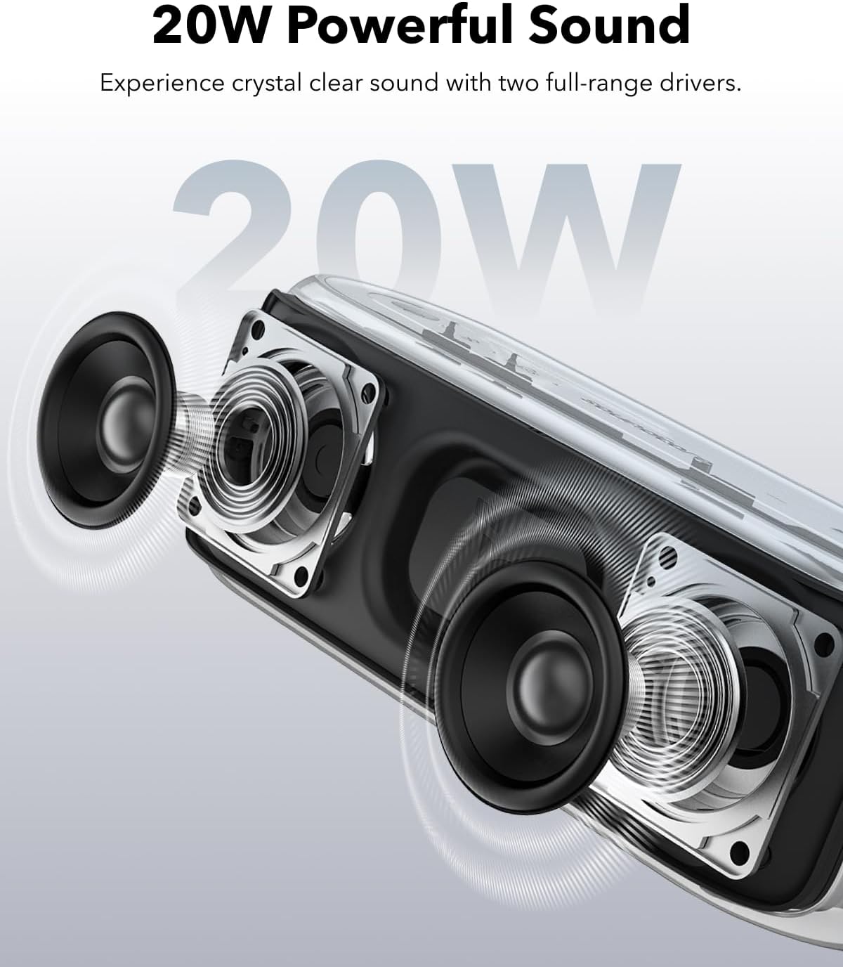 Soundcore Select 2S, Portable Bluetooth Speaker with 20W Ste…