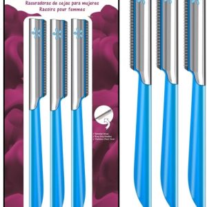 Womens Facial Razor Hair Removal - Dermaplaning Tool Peach F...