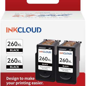 INKCLOUD Compatible Black Ink Cartridges Replacement for Can...