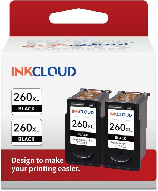INKCLOUD Compatible Black Ink Cartridges Replacement for Can...