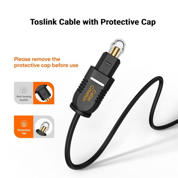 CableCreation Optical Digital Audio Cable, Thin Fiber Optic ... - Image 3