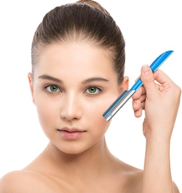 Womens Facial Razor Hair Removal - Dermaplaning Tool Peach F... - Image 6