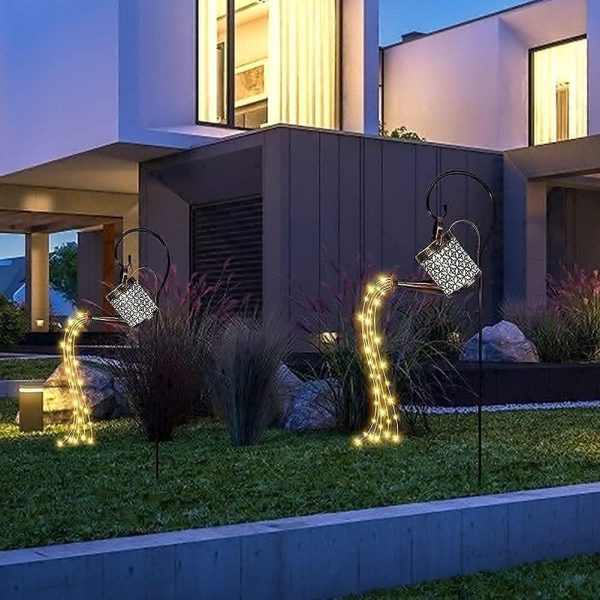Solar Shower Watering Can Light，LED Solar Garden Lights Outd... - Image 6