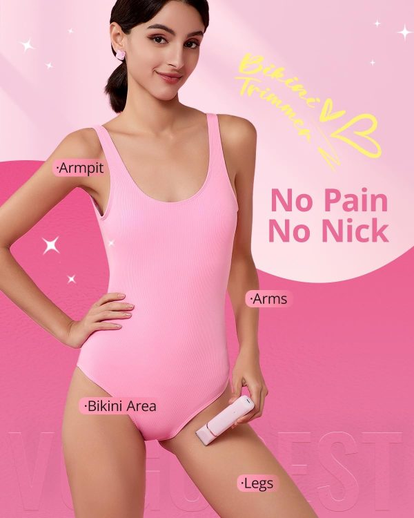 VG VOGCREST Electric Bikini Trimmer: 2 in1 Body Facial Hair ... - Image 2