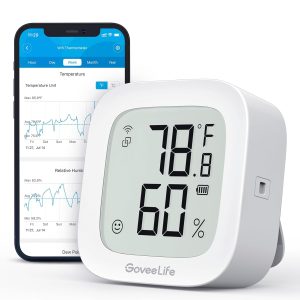 GoveeLife WiFi Thermometer Hygrometer H5103, Indoor Bluetoot...
