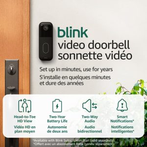 All-new Blink Video Doorbell – Head-to-toe HD view, two-year...