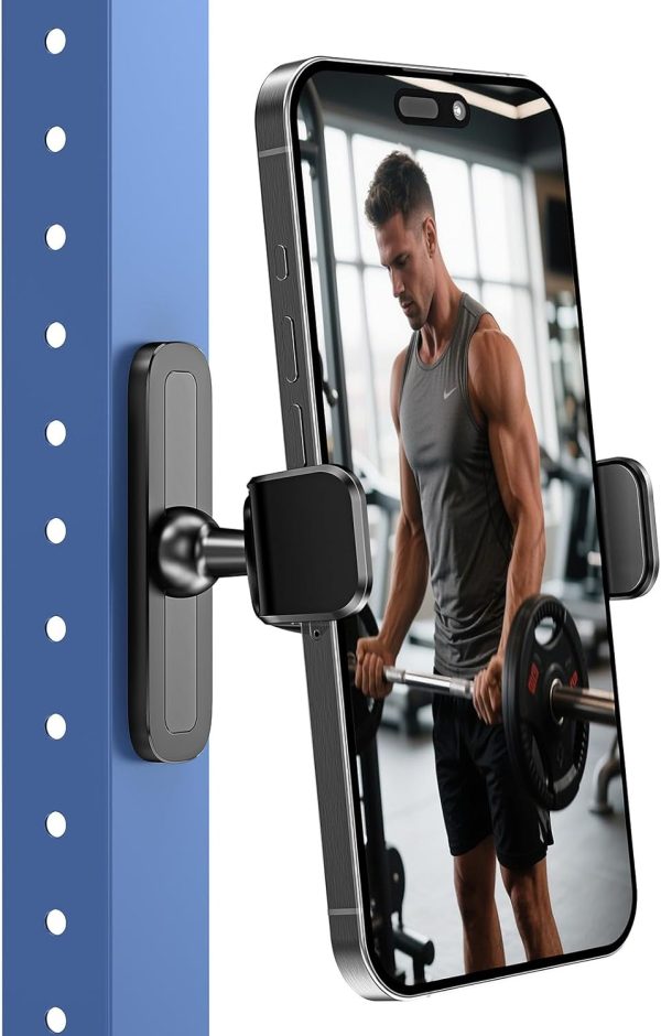 APPS2Car Gym Magnetic Phone Holder, 360 Adjustable, Compatib...