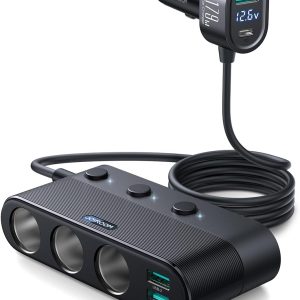 [Upgraded 179W] 7 in 1 Cigarette Lighter Adapter, JOYROOM Ca...